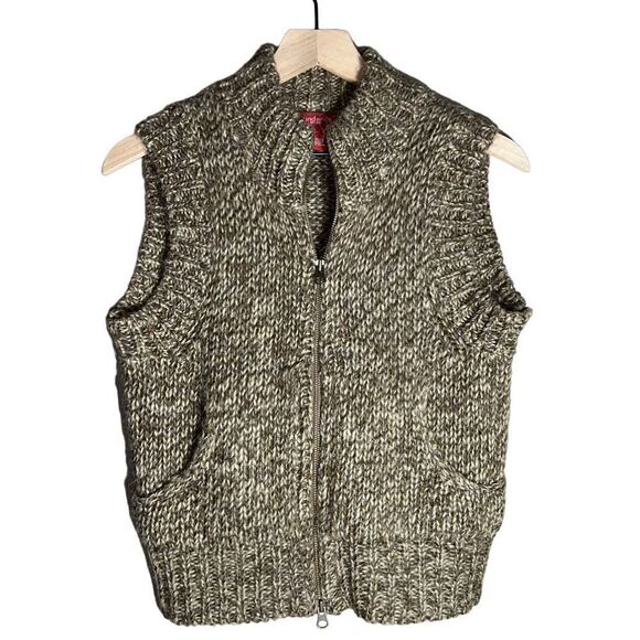 Sundance Zipper Front Vest in Brown/Beige Blend - Size S - Picture 1 of 7